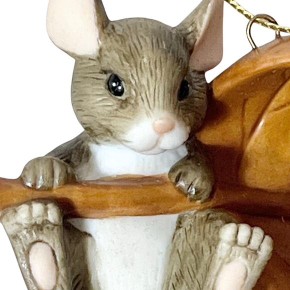 Vintage Charming Tales Fitz Floyd Mouse Mice Porcelain Ornament Figurines Pair - Picture 5 of 13